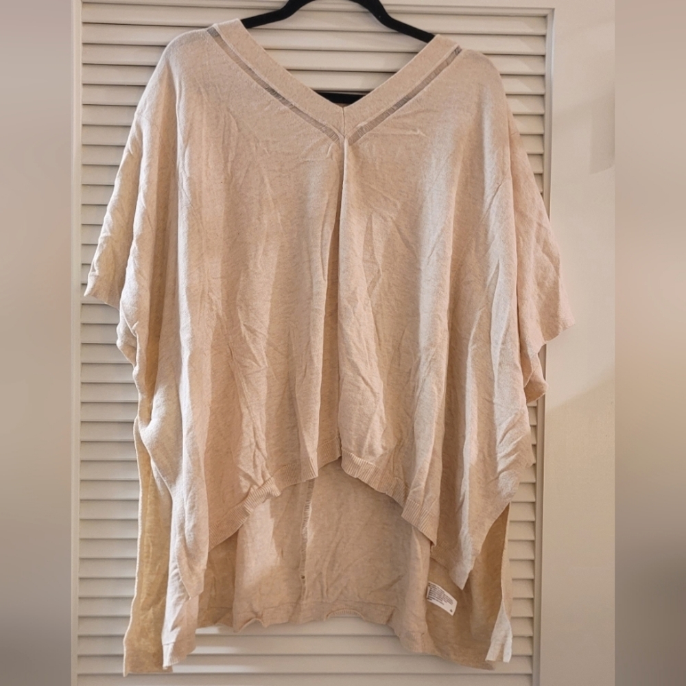 A New Day- OSFM Cream Pullover Dolman Sleeve Sweater Top